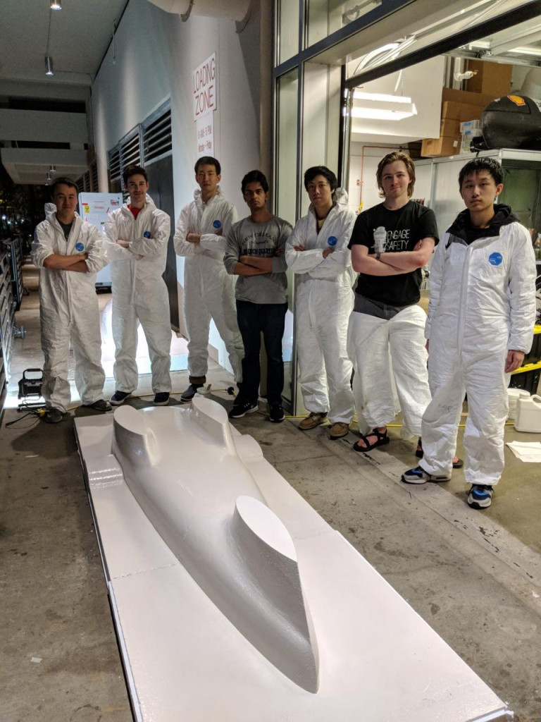 Duke Electric Vehicle forming their vehicle shell